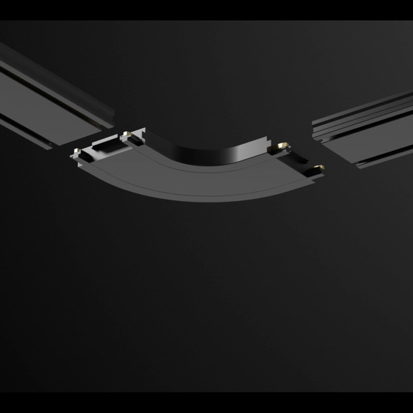 Кутовий конектор-з'єднувач накладного шинопроводу SLIM. Фото 2